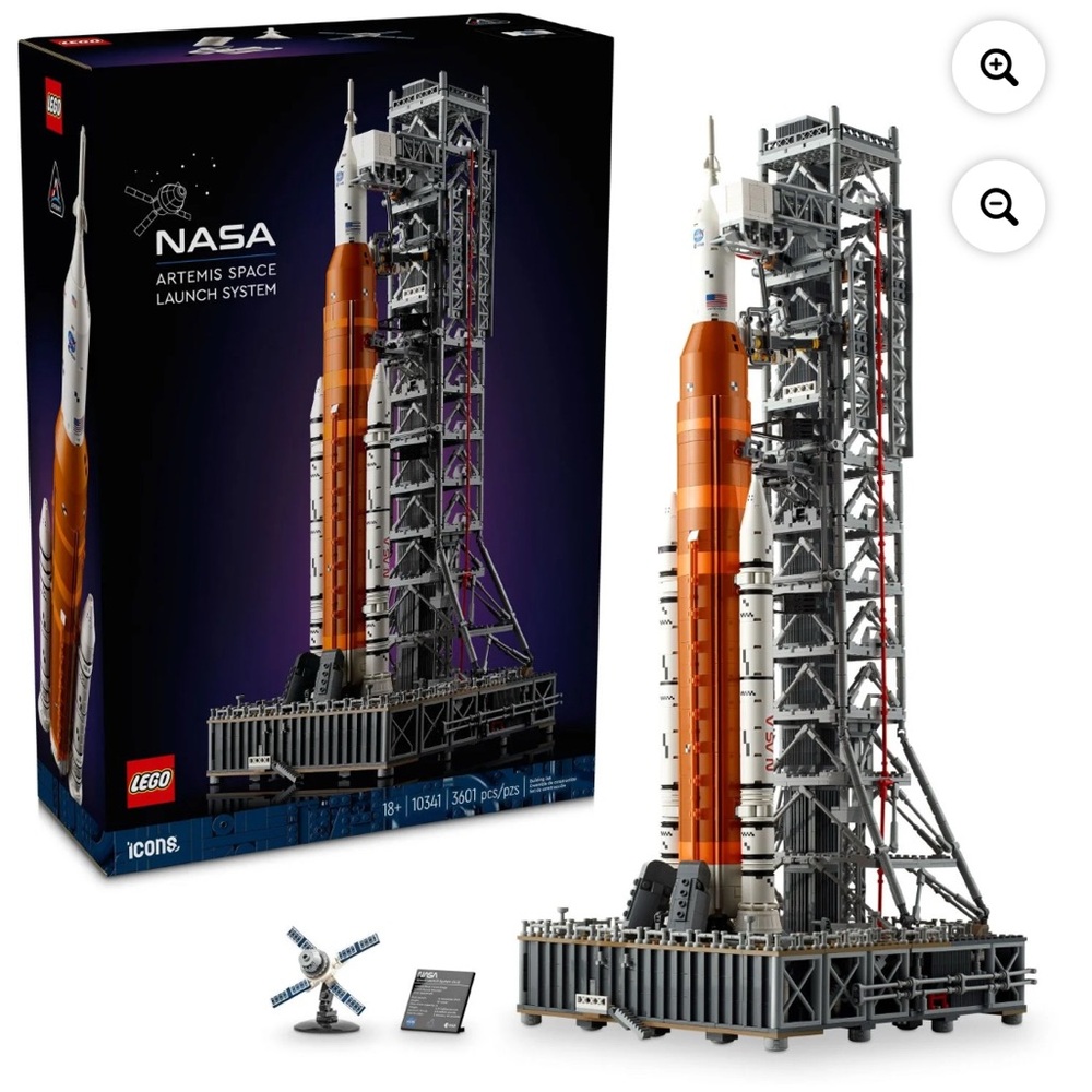Lego NASA Artemis Space Launch System - Black, Orange, White
